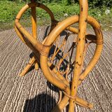 Louis Sognot floor lamp from the 50s in rattan