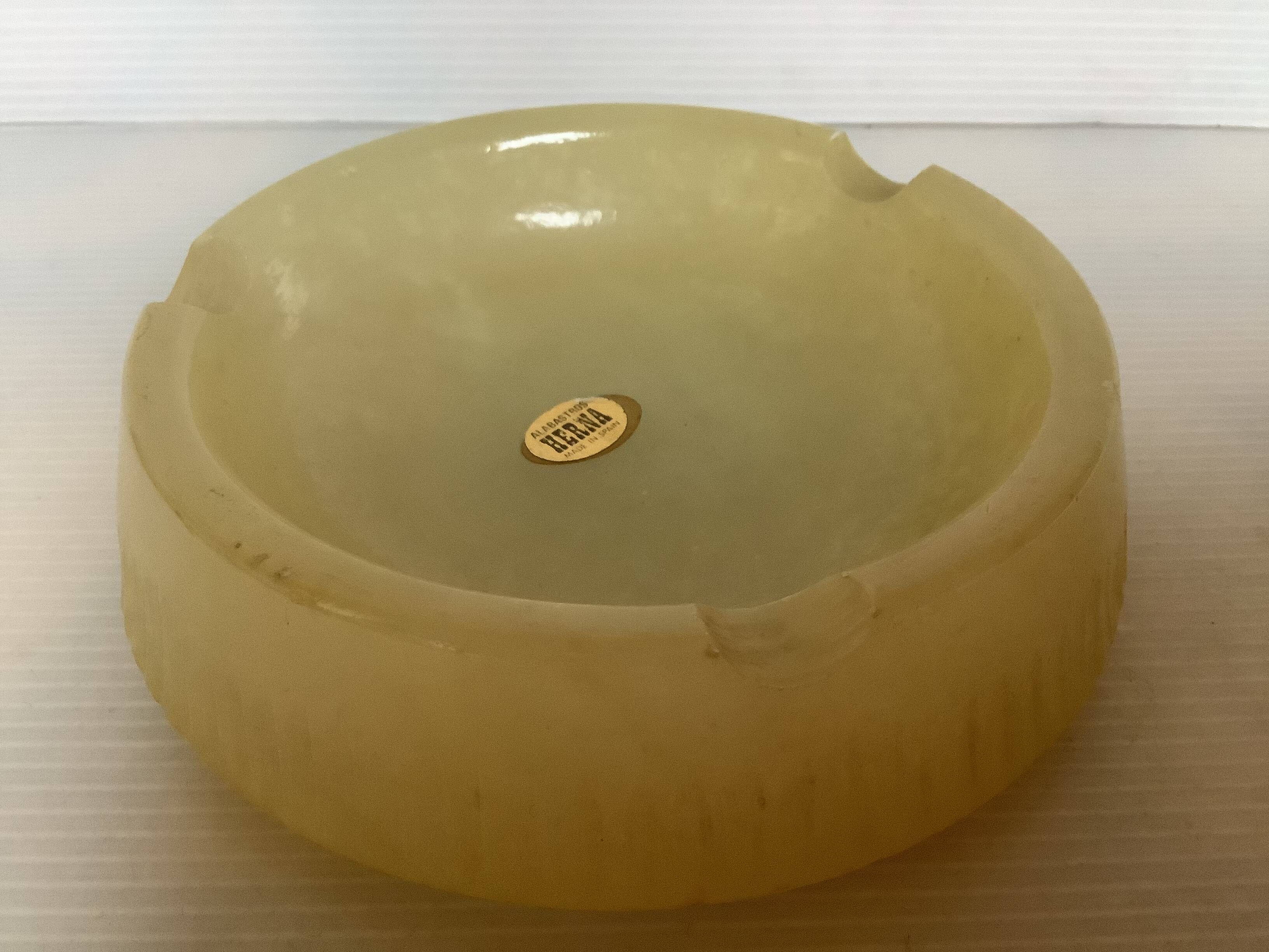 Ashtray bowl alabaster
