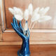 Hand blue jewelry holder, ring, soliflore , vintage French , 50s
