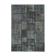 Hand-knotted turkish vintage 172 cm x 243 cm black patchwork rug