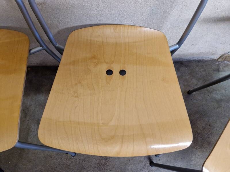 Vico Magistretti for Fritz Hansen - Set of 4 beech chairs MB9918