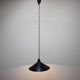 Black suspension light in "Space Age" style (Czechoslovakia, 1970s)