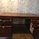 Pierre Paulin CM 223 desk, mahogany and chrome, Thonet edition, 1950