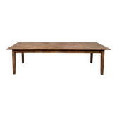Very large farmhouse table in solid oak.