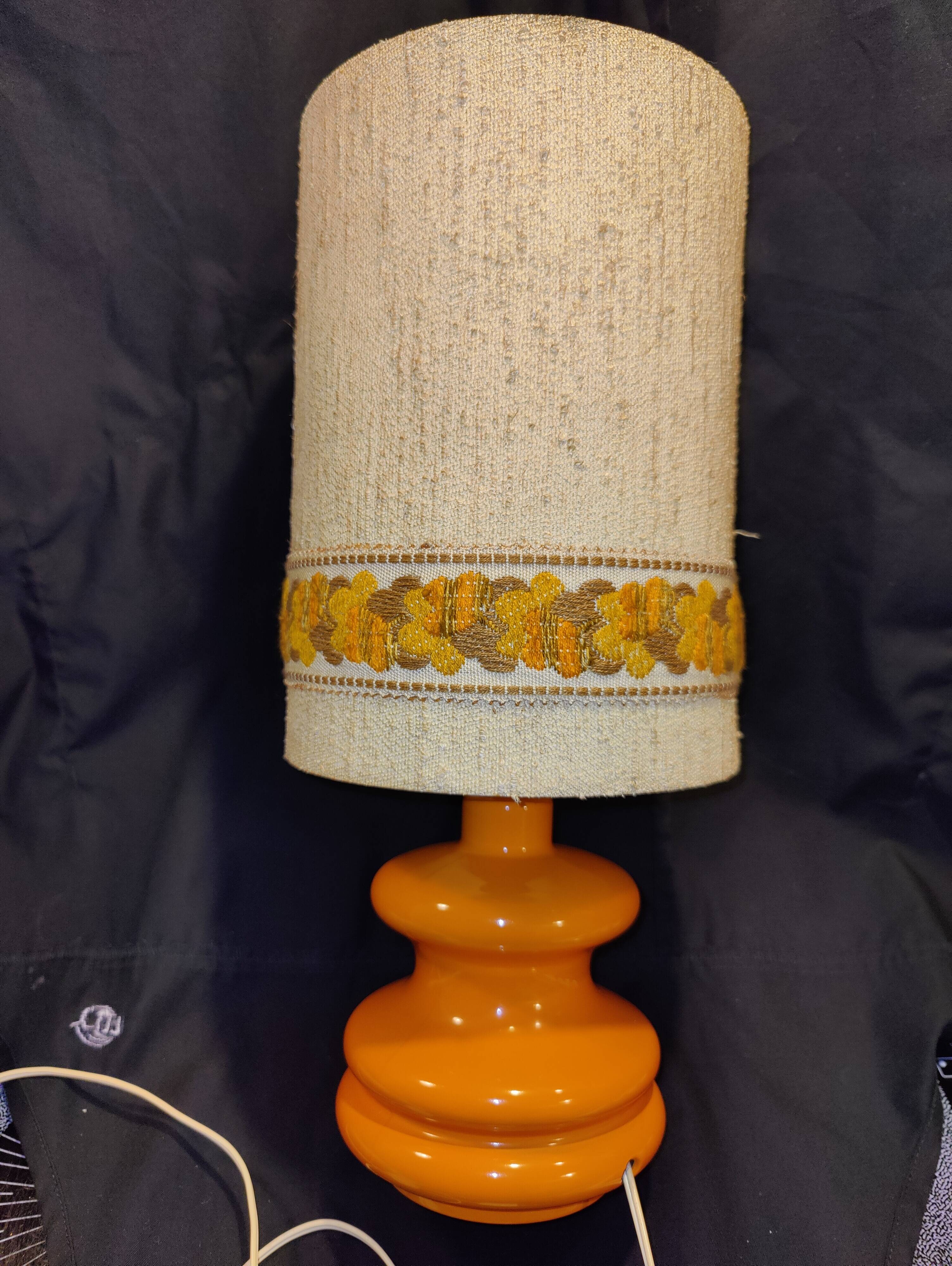 Vintage orange lamp from the 70s