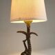 Bronze and marble lamp in Hollywood Regency style.
