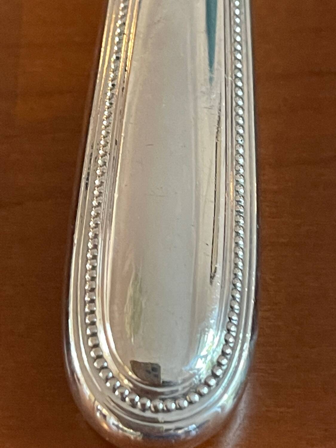 Christofle pearls 6 dessert cheese dessert knives