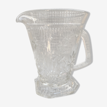 Art Deco glass pitcher