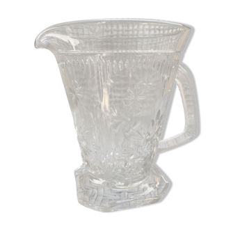 Art Deco glass pitcher