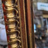 Large Antique Gilded Mirror Height 105 cm