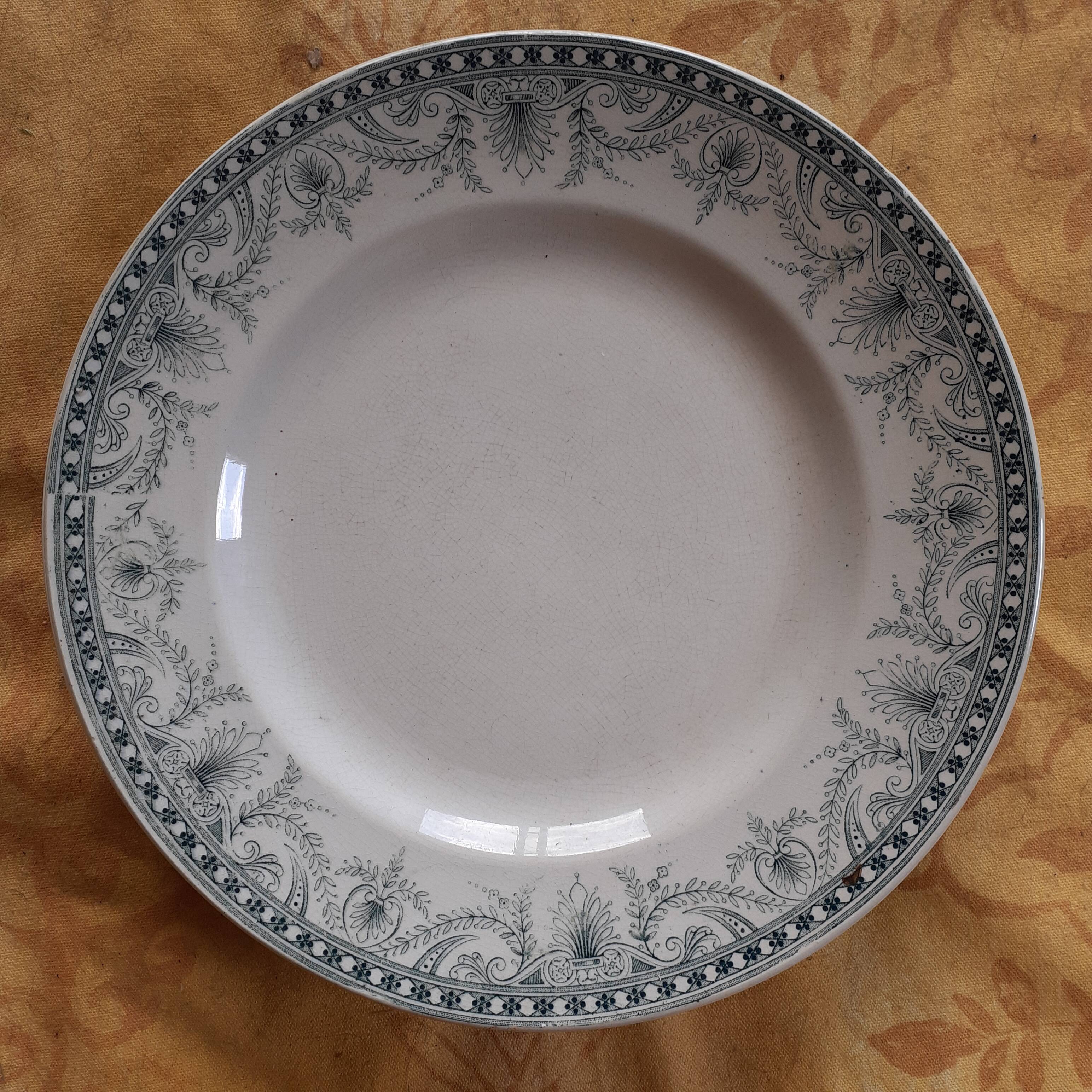 6 plates Moulin des Loups. Model Wilbur.