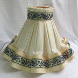 Lampshade in fabric and embroidery