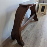 Solid oak organ bench