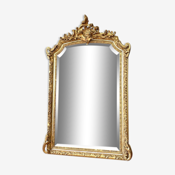 Miroir à fronton XIXème