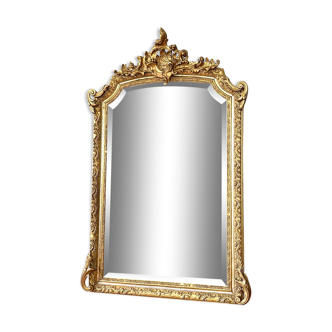 Miroir à fronton XIXème