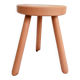 Vintage painted wood tripod stool