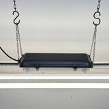 Grey Industrial Hanging Tube Light from Polam Gdansk, 1970s