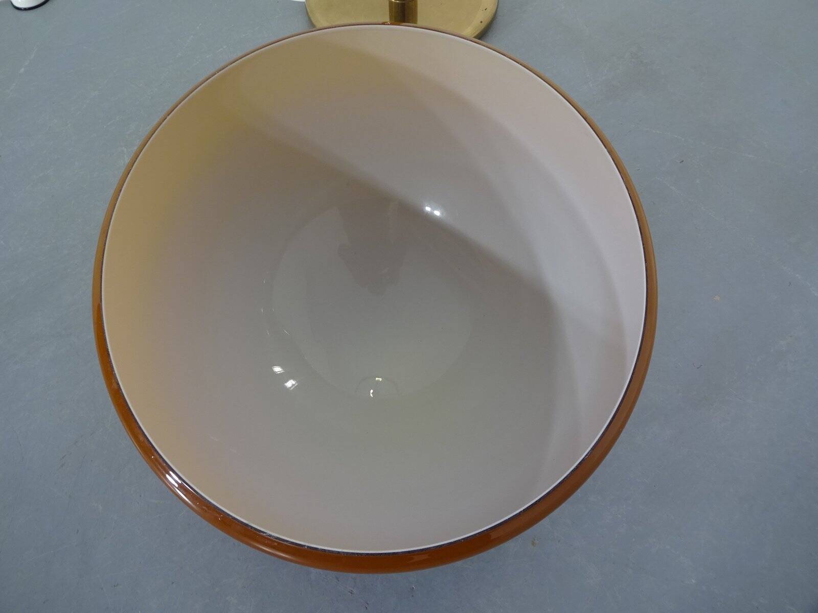 Brass and Glass Floor Lamp, 1970s