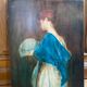 Huile sur toile portrait de femme