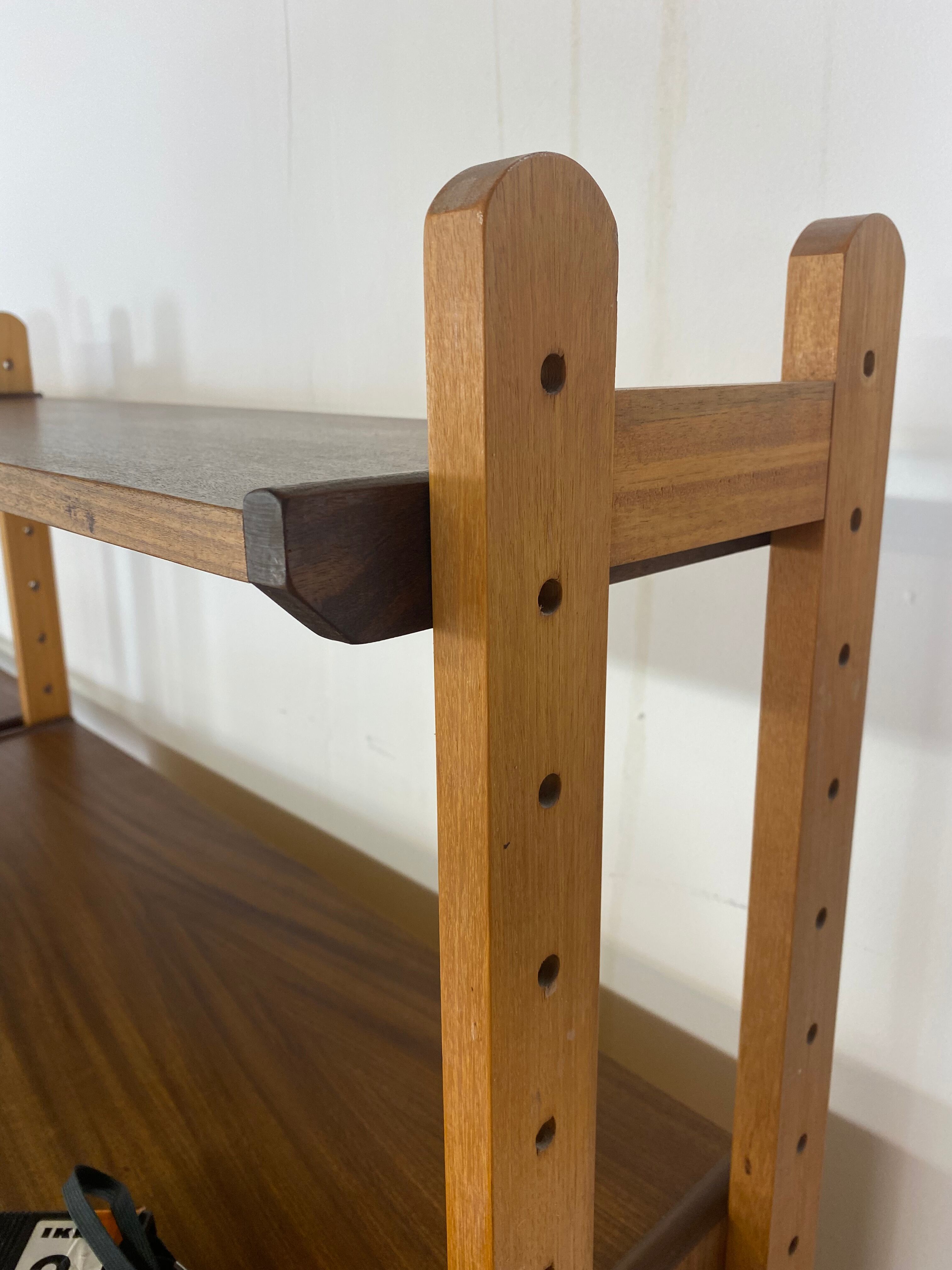 Mid-Century Scandinavian Teak Wall Unit, 1950s