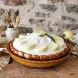 Lemon slushie, pie dish