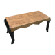 Table basse noire et bois