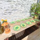 Sarreguemines dessert plate set