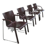 Set of 4 Thonet S 320 stackable chairs, 1980s
