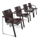 Set of 4 Thonet S 320 stackable chairs, 1980s