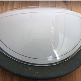 Wall lamp in green and bronze glass and metal made in Italy