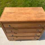 Art Deco chest of drawers, mustache feet