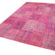 Handwoven Turkish Contemporary 205 cm x 302 cm Pink Patchwork Carpet