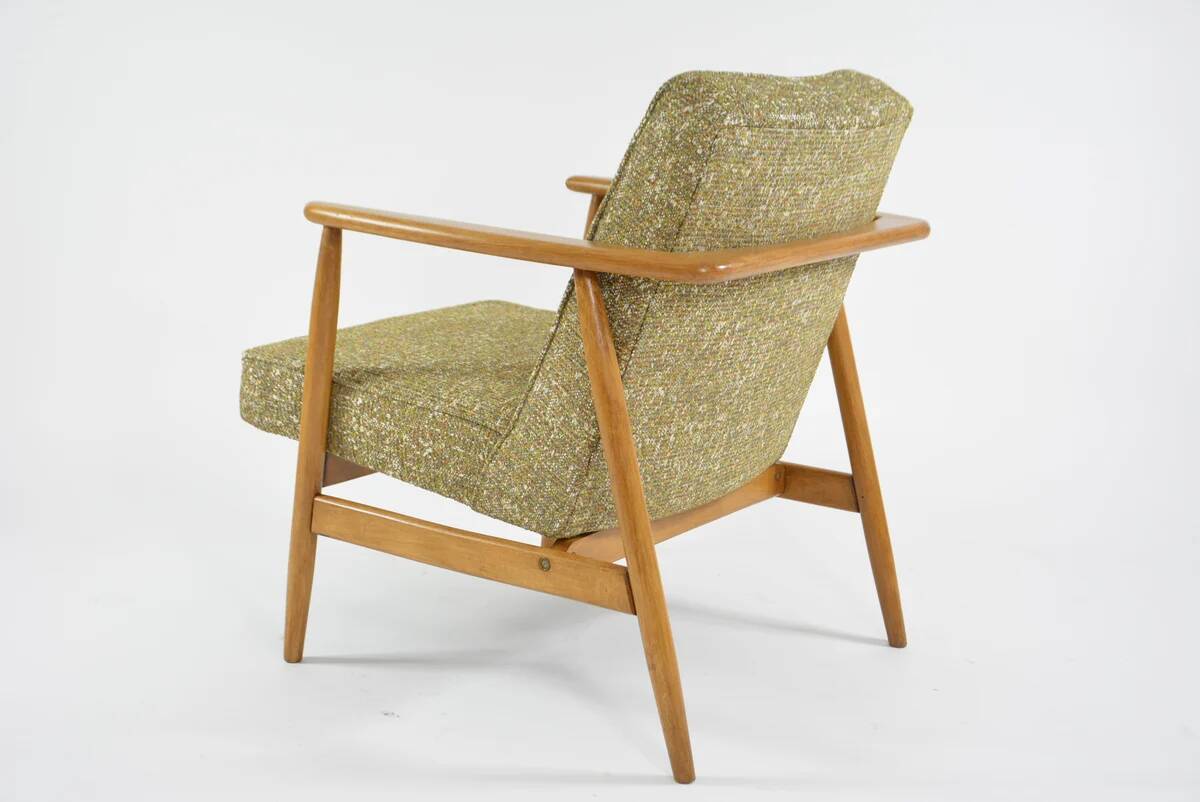 Green mottled Z armchair