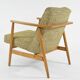 Green mottled Z armchair