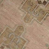 4x7 Cream & Brown Oriental Vintage Area Rug, 118x210Cm