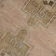 4x7 Cream & Brown Oriental Vintage Area Rug, 118x210Cm