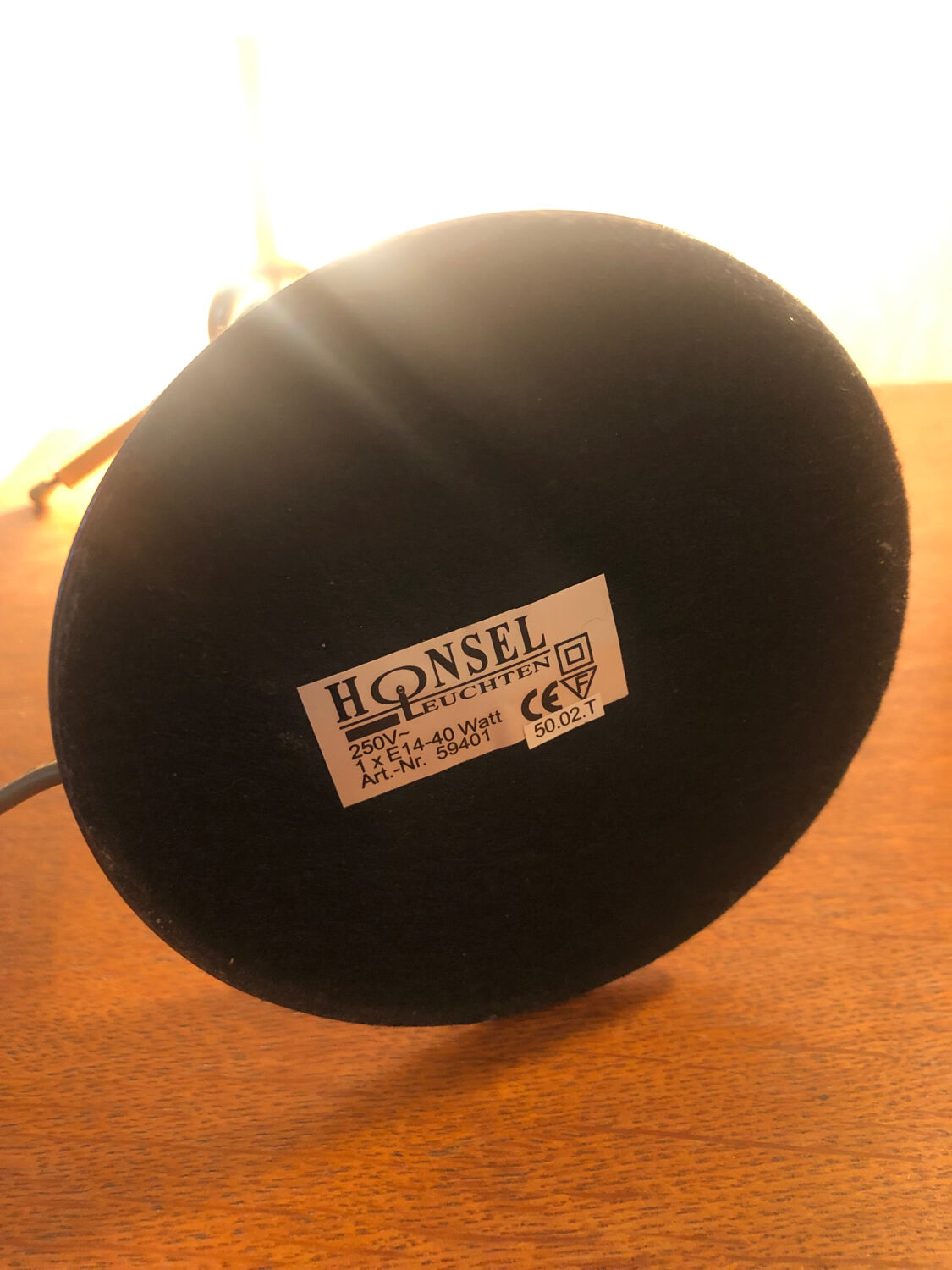 Pair of vintage table lamps Honsel Leuchten