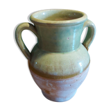 Glazed terracotta pot