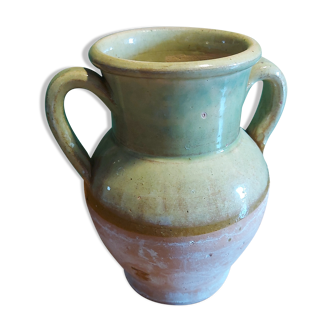 Glazed terracotta pot