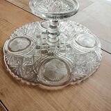 Cut glass cake stand