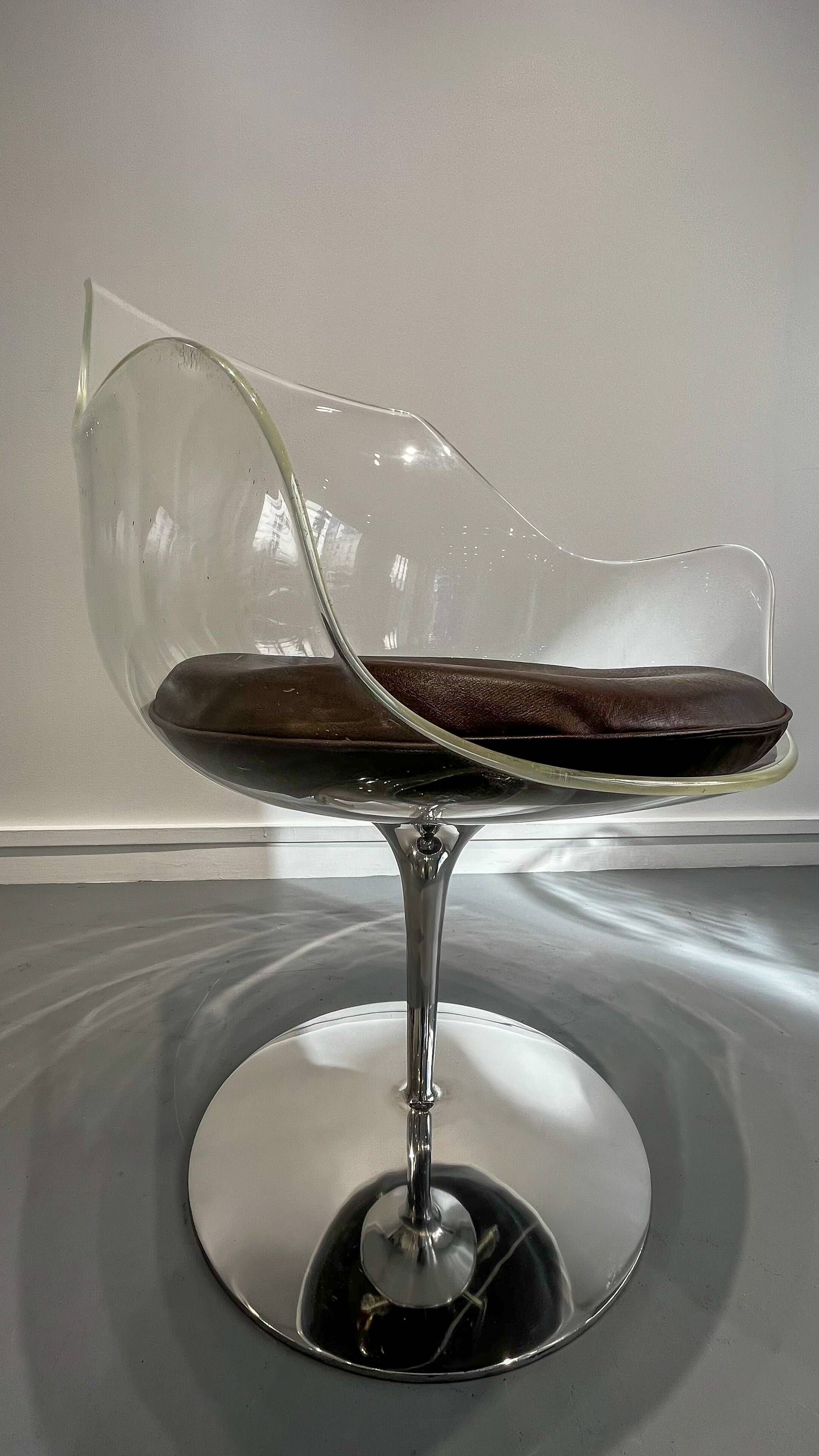 Set of 6 Champagne Armchairs by Erwine & Estelle Laverne, c.1950