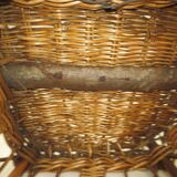 child's or doll's armchair in light woven wicker