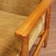 Scandinavian armchair golden velvet design by H.Lis