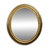 Louis XVI style giltwood oval witch's mirror circa 1850