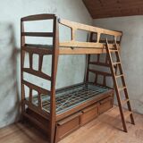 Stackable twin beds with storage chests
