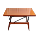 3 in 1 table with adjustable teak portfolio - “Révélation” model by Albert Ducrot - France, 1952