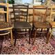 4 old bistro chairs