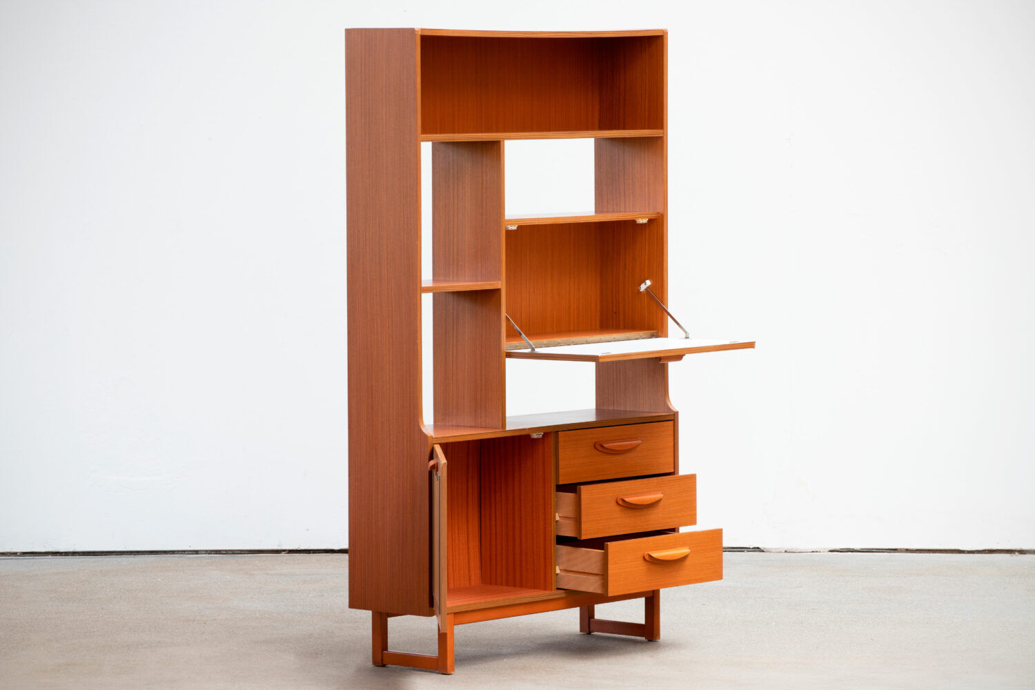 Scandinavian teak library 1960