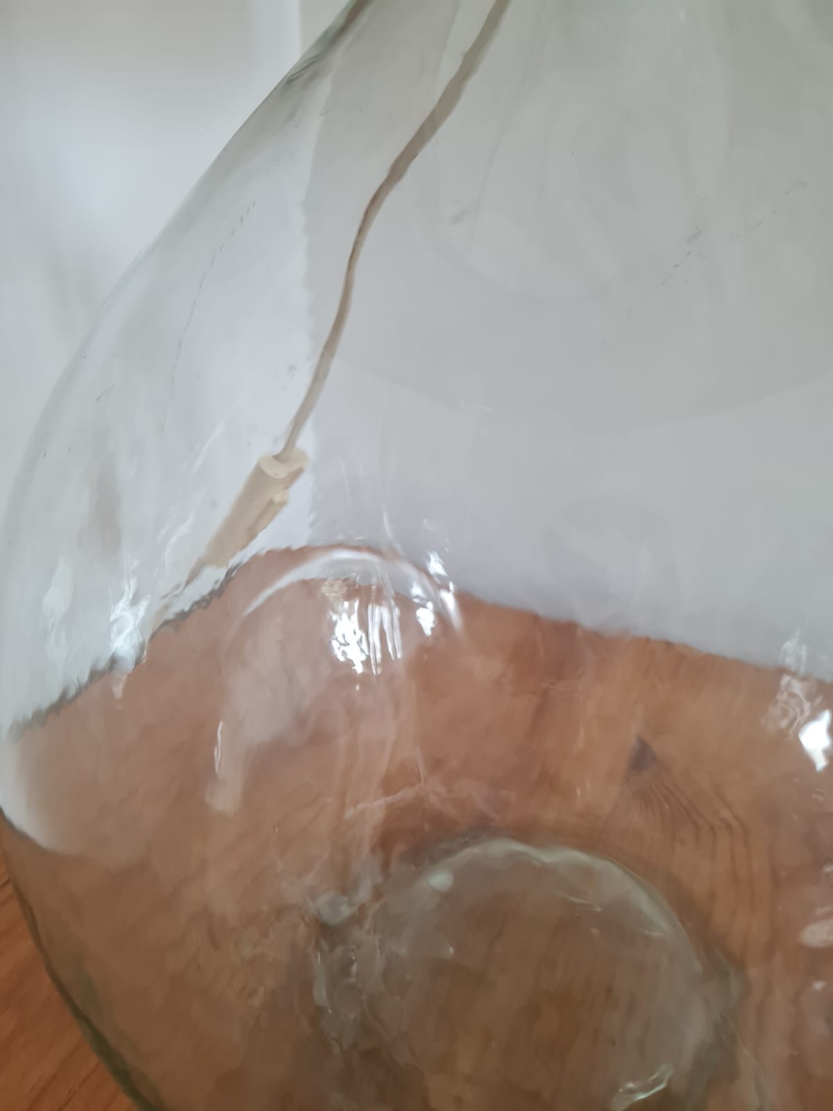 Vintage demijohn lamp