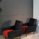 Paire de fauteuils vintage style avion